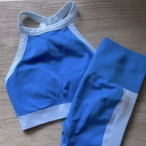 Fabletics Ribbed Bra and Shorts set